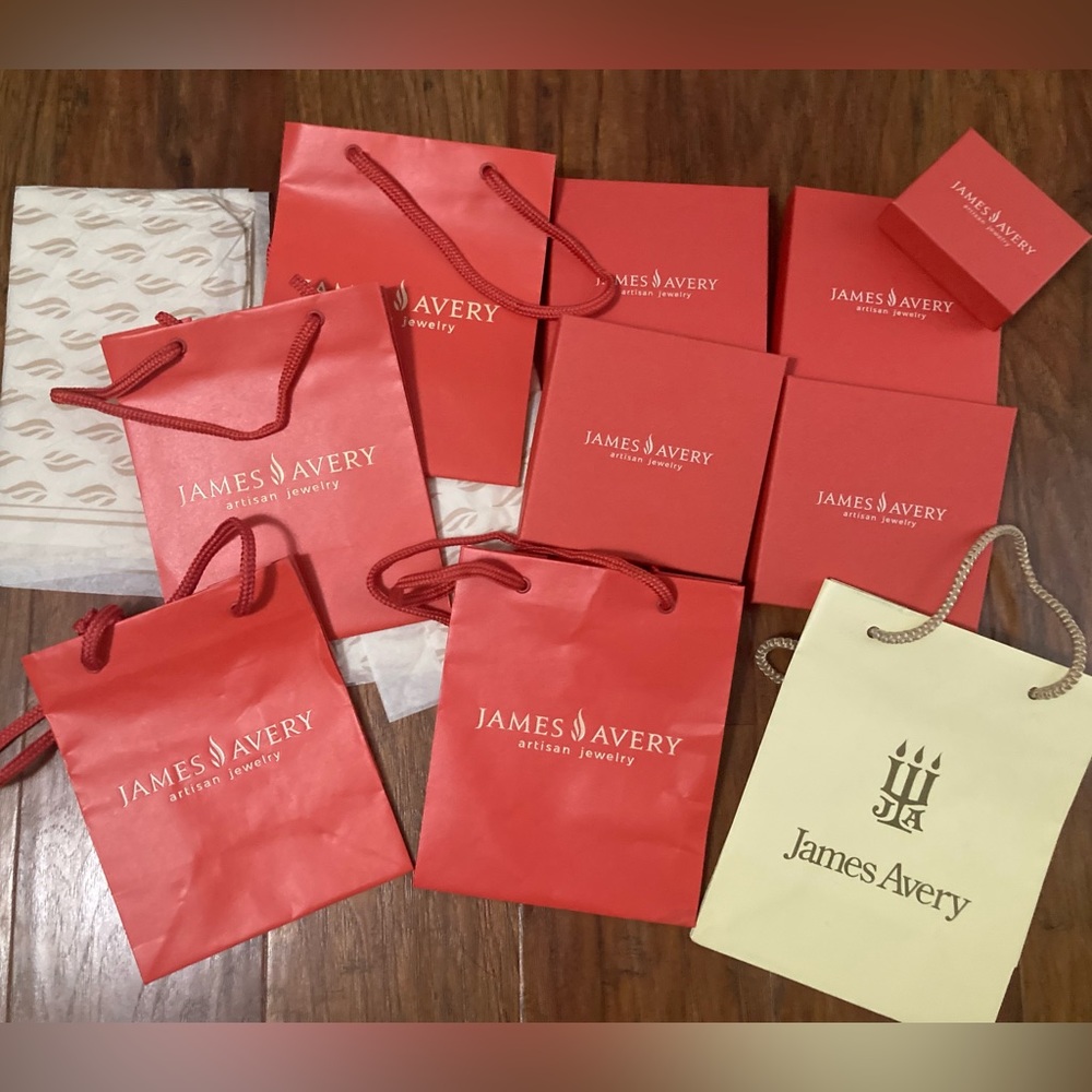 James Avery box and tissue lot